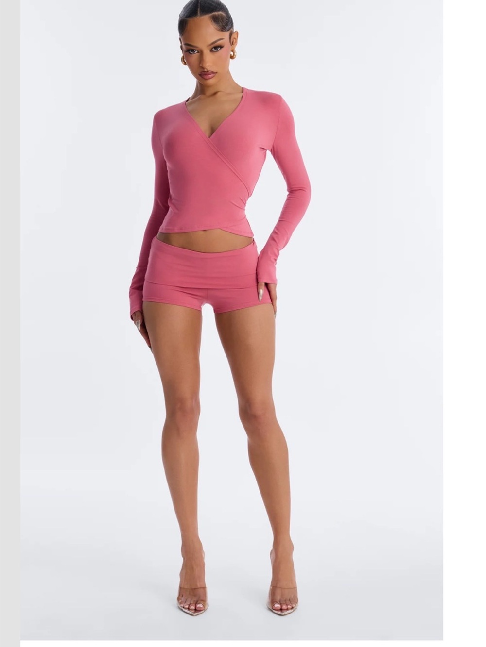 Women’s Pink Stretch Mini set